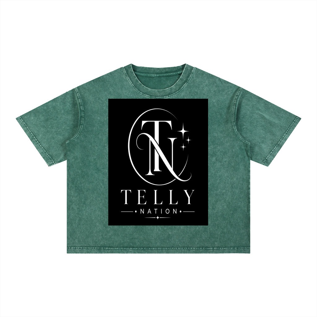 Mineral Wash Boxy Cotton T-Shirt